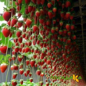 Клубника ампельная Анастасия купить по цене от 370р. в интернет-магазине «Посадика» с доставкой почтой в в Омутнинске и по всей России – [изображение №1].